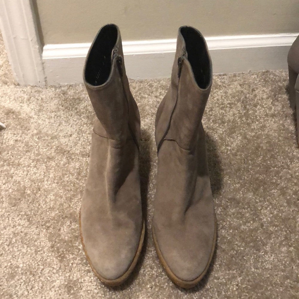 Stuart Weitzman For Scoop Wedges Booties - image 1